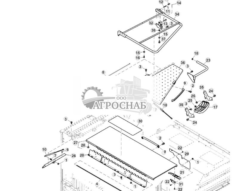 Верхние дверцы и поручень двигателя, Final Tier 4 - ST870188 1143.jpg